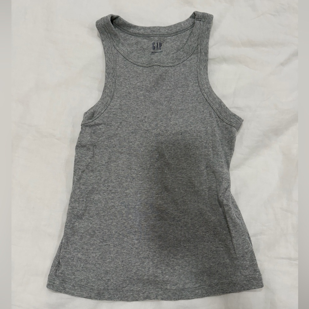GAP Women's modern ribbed Tank Top grey size S LIKE NEW